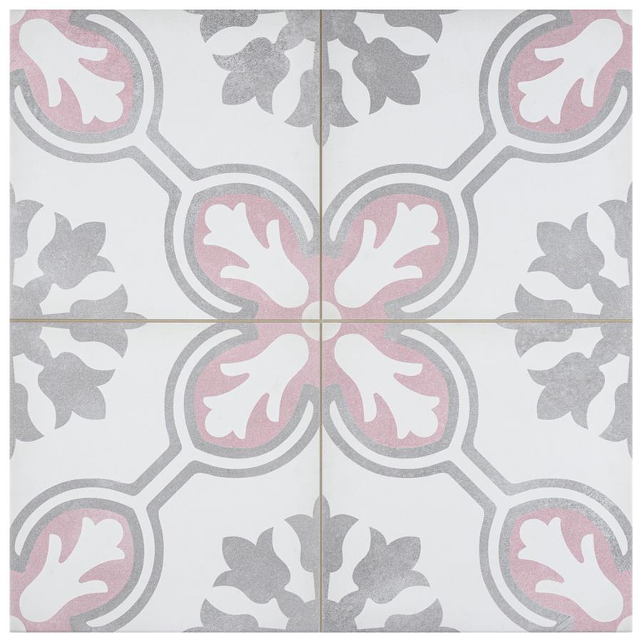 SomerTile - Amberley Porcelain Tile - Orchid Pink