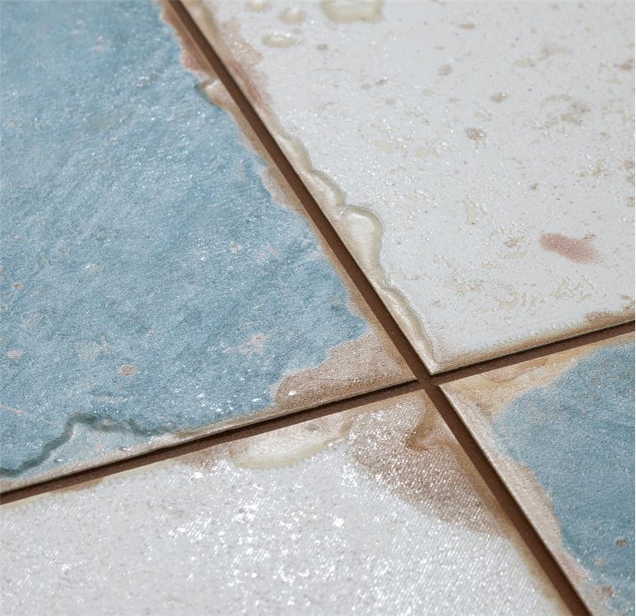 SomerTile - Artisan Ceramic Tile - Damero Azul Close View