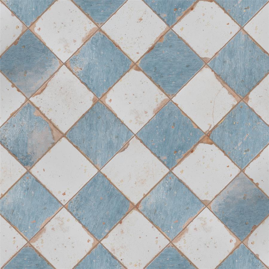SomerTile - Artisan Ceramic Tile - Damero Azul