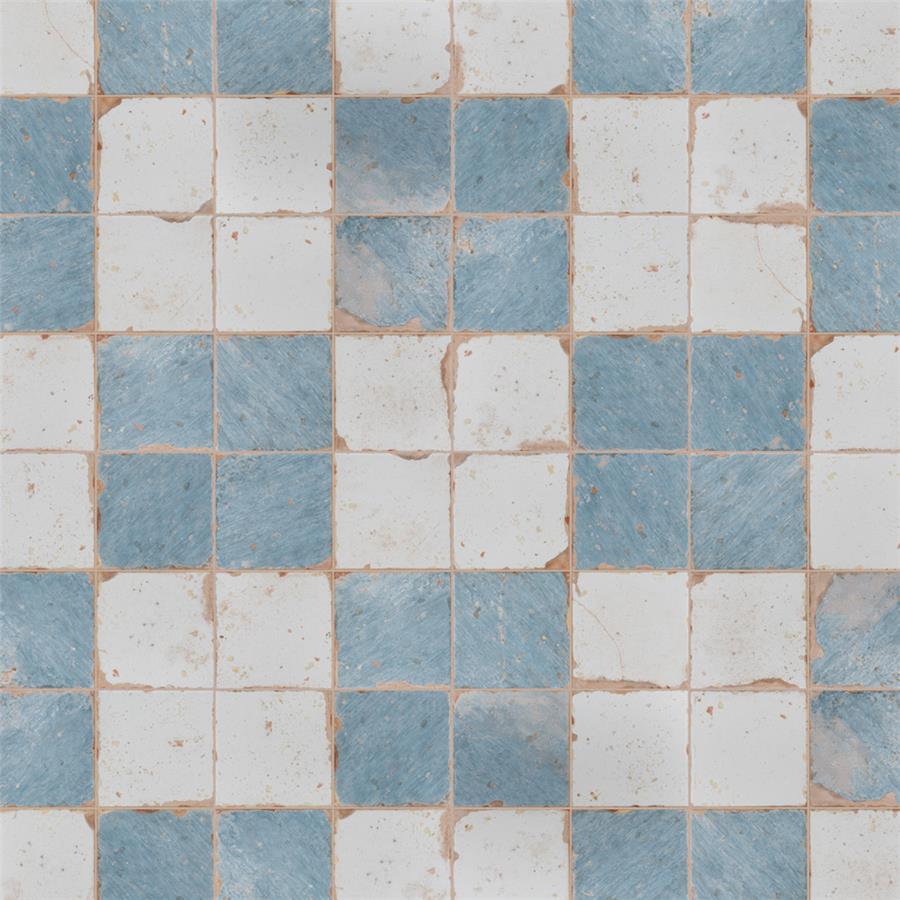 SomerTile - Artisan Ceramic Tile - Damero Azul Var 2