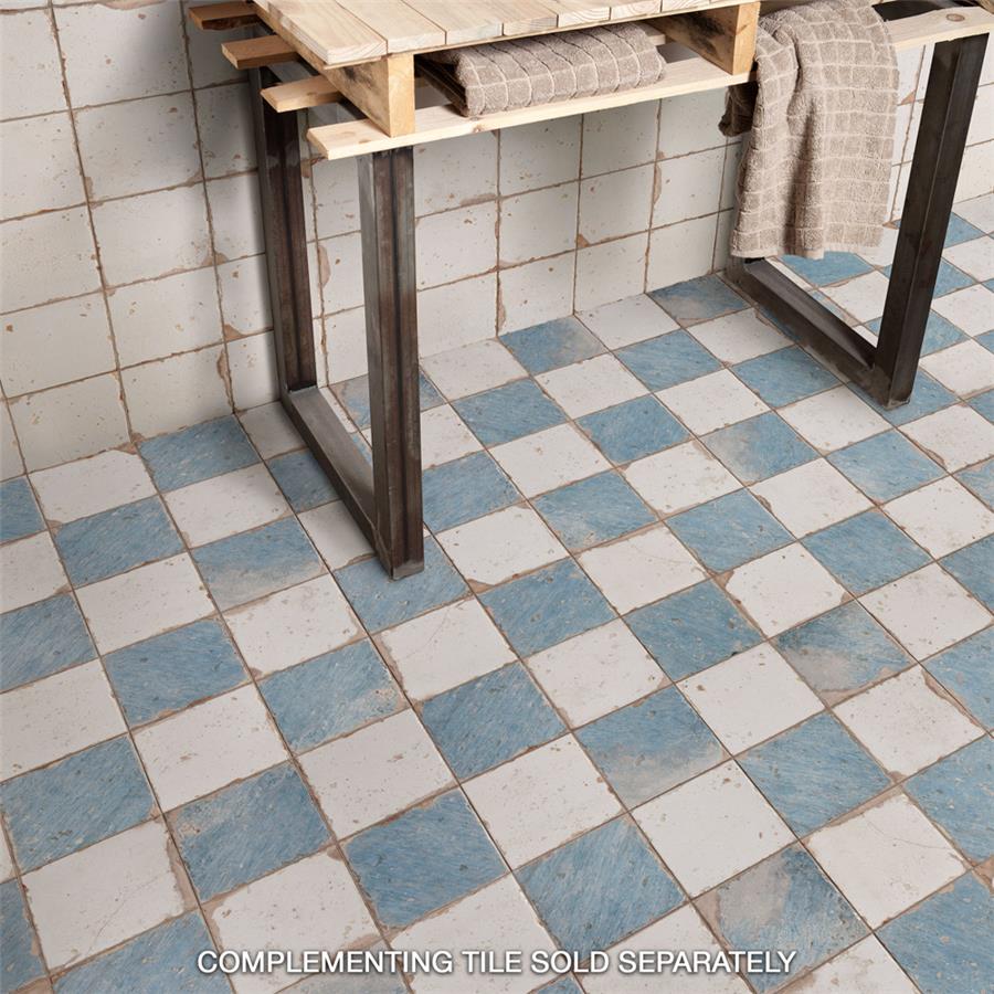 SomerTile - Artisan Ceramic Tile - Damero Azul Room Scene