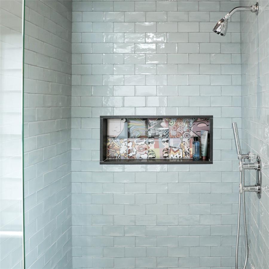 SomerTile - Bombato Decor York - Ceramic Wall Tile Shower Install