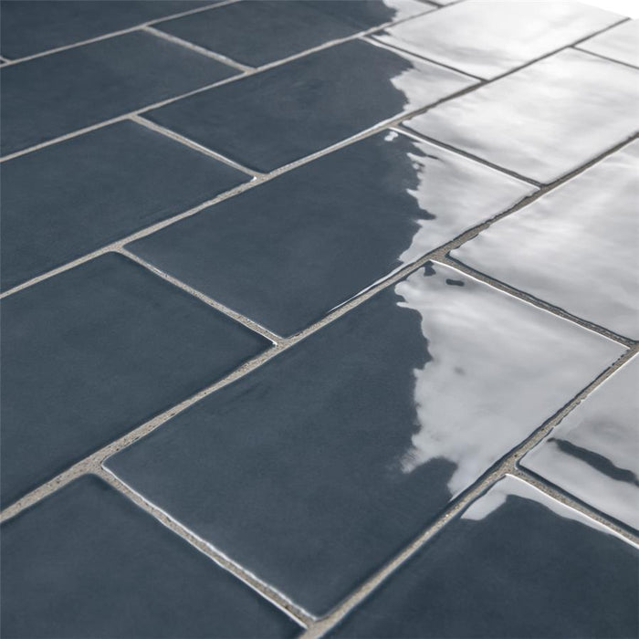 SomerTile – Castillo 3” x 6” Wall Tile – Castillo Denim Close View