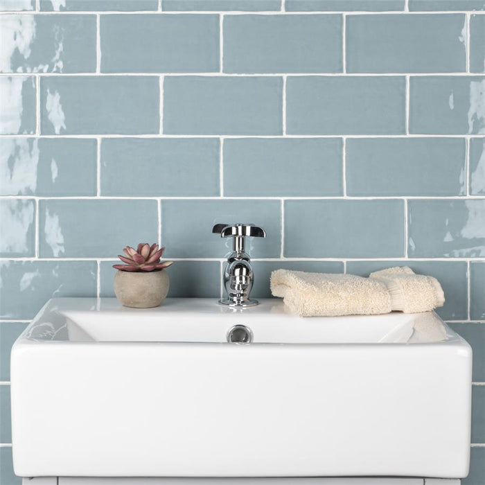 SomerTile - Castillo 3" x 6" Wall Tile - Castillo Sky Room Scene