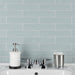 SomerTile - Chester 2" x 10" Subway Tile - Acqua Installed