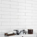 SomerTile - Chester 2" x 10" Subway Tile - Matte Bianco Installed