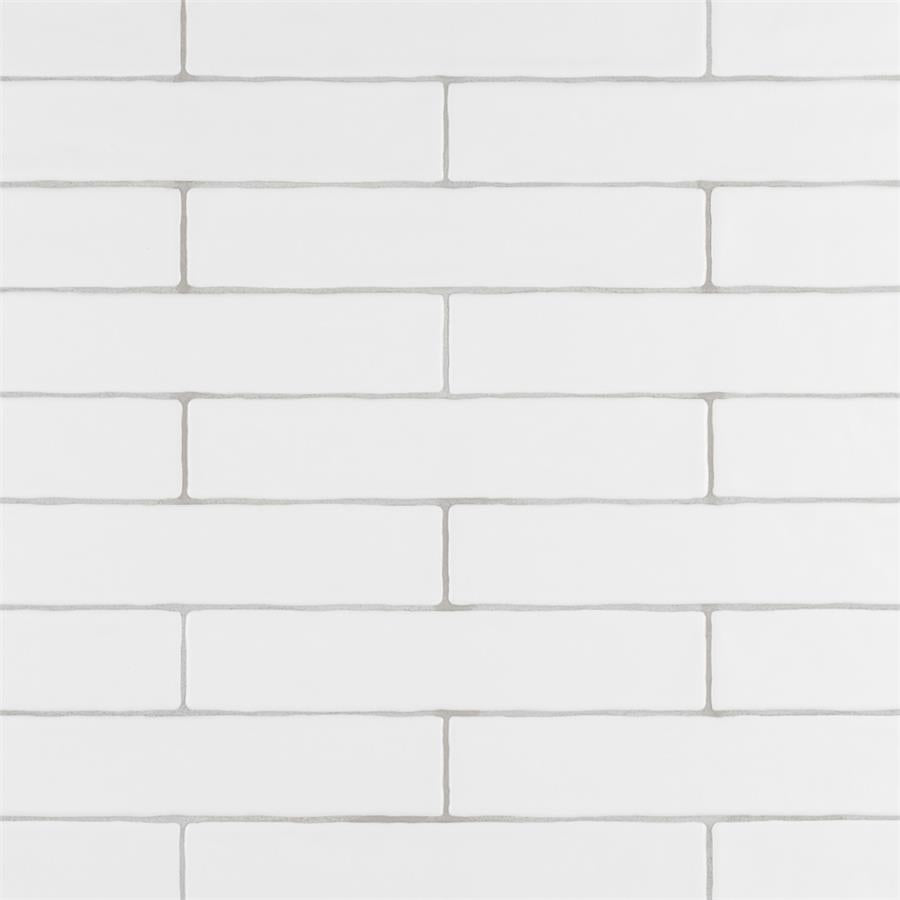 SomerTile - Chester 2" x 10" Subway Tile - Matte Bianco