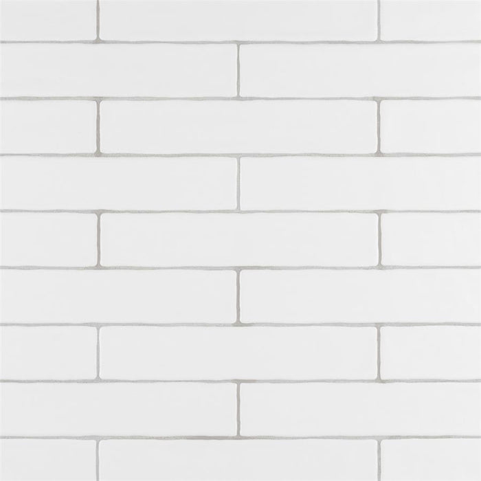 SomerTile - Chester 2" x 10" Subway Tile - Matte Bianco