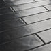 SomerTile - Chester 2" x 10" Subway Tile - Matte Nero Close View