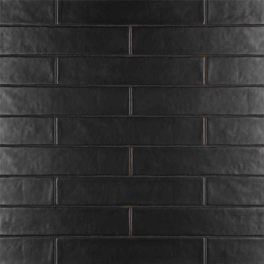 SomerTile - Chester 2" x 10" Subway Tile - Matte Nero