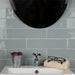 SomerTile - Chester 3" x 12" Subway Tile - Acqua Installed