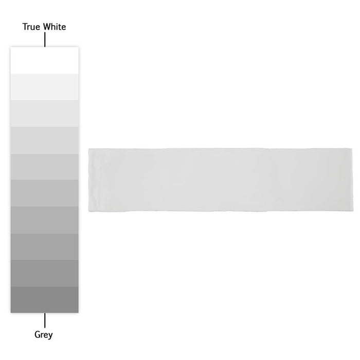 SomerTile - Chester 3" x 12" Subway Tile - Bianco Shade Variation