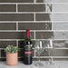 SomerTile - Chester 3" x 12" Subway Tile - Grafito White Grout