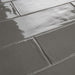 SomerTile - Chester 3" x 12" Subway Tile - Grey Close