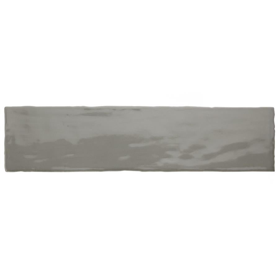 SomerTile - Chester 3" x 12" Subway Tile - Grey w/ Light Grout