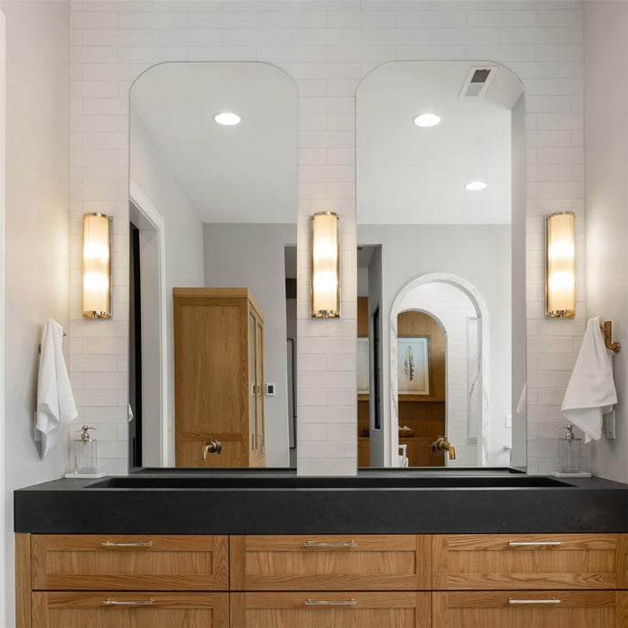 SomerTile - Chester 3" x 12" Subway Tile - Matte Bianco Installed