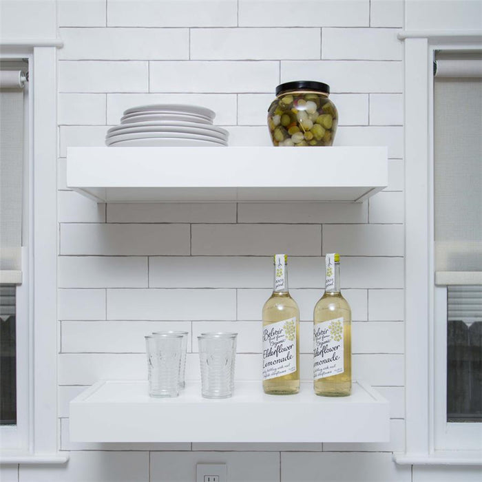 SomerTile - Chester 3" x 12" Subway Tile - Matte Bianco Installed 2