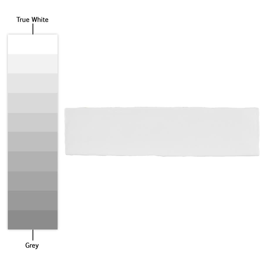 SomerTile - Chester 3&quot; x 12&quot; Subway Tile - Matte Bianco Shade Variation