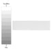 SomerTile - Chester 3" x 12" Subway Tile - Matte Bianco Shade Variation
