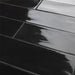 SomerTile - Chester 3" x 12" Subway Tile - Nero Close