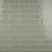 SomerTile - Chester 3" x 12" Subway Tile - Sage Installed