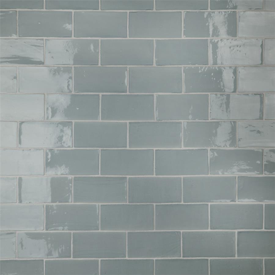 SomerTile - Chester 3" x 6" Subway Tile - Acqua