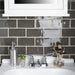 SomerTile - Chester 3" x 6" Subway Tile - Grafito Bathroom Install