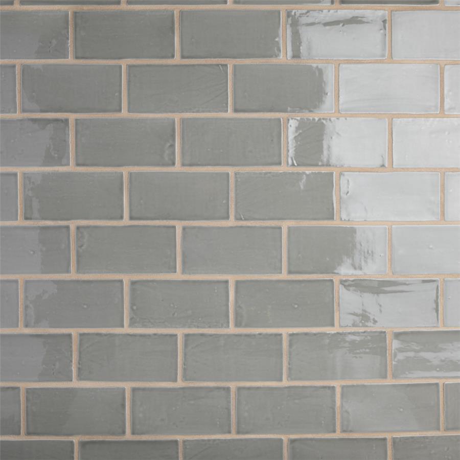 SomerTile - Chester 3" x 6" Subway Tile - Grey