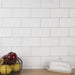 SomerTile - Chester 3" x 6" Subway Tile - Matte Bianco Installed