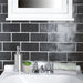 SomerTile - Chester 3" x 6" Subway Tile - Matte Nero Bathroom Install