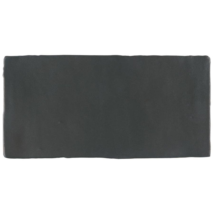 SomerTile - Chester 3" x 6" Subway Tile - Matte Nero Tile View
