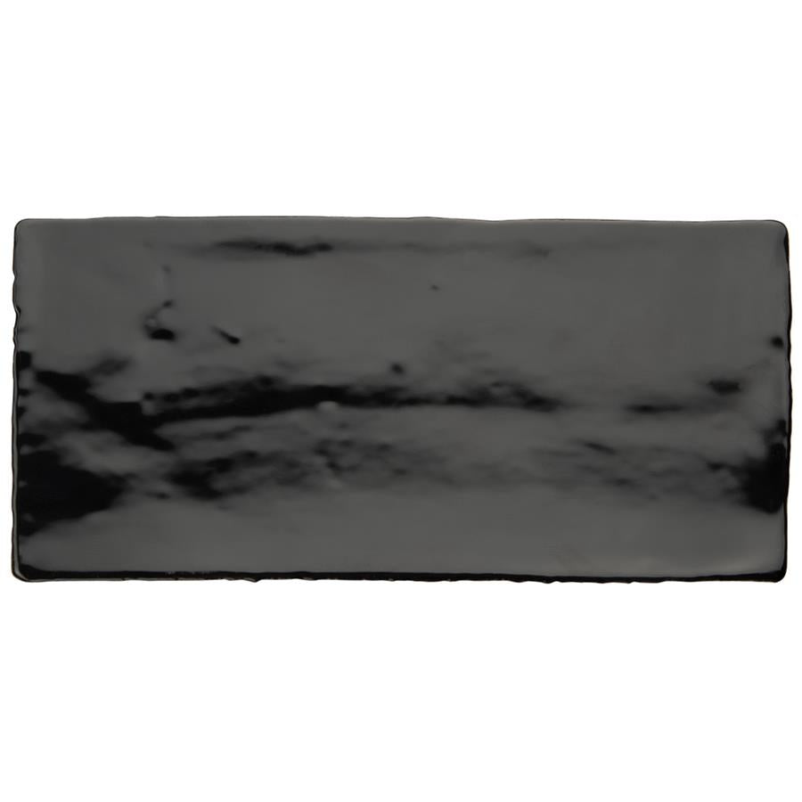 SomerTile - Chester 3" x 6" Subway Tile - Nero White Grout