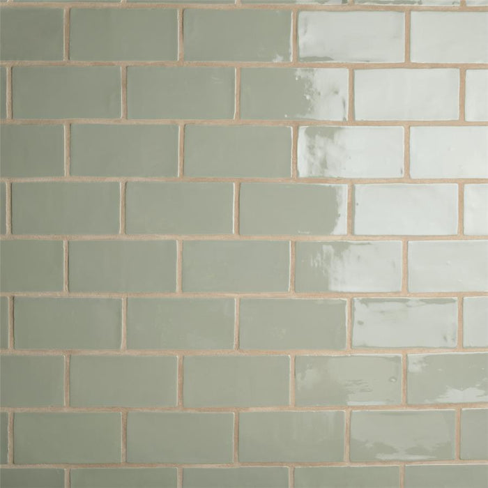 SomerTile - Chester 3" x 6" Subway Tile - Sage 2