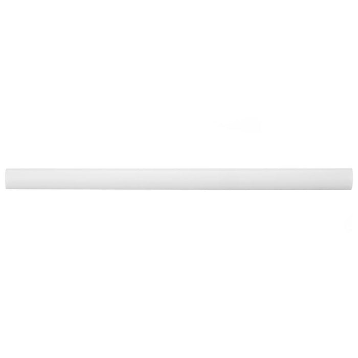 SomerTile - Chester 1/2 in. x 12 in. Demi-Bullnose - Matte Bianco