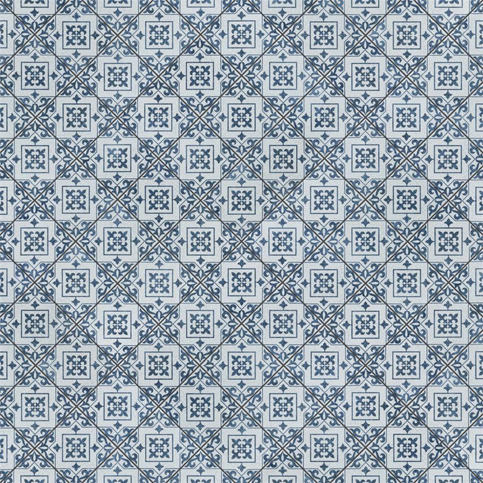 SomerTile - Harmonia 13 in. x 13 in. Ceramic Tile - Atlantic Cobalt Blue Diagonal Variation