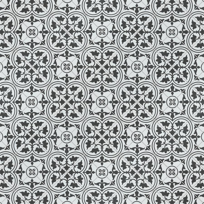 SomerTile - Harmonia 13 in. x 13 in. Ceramic Tile - Classic White Diagonal 2