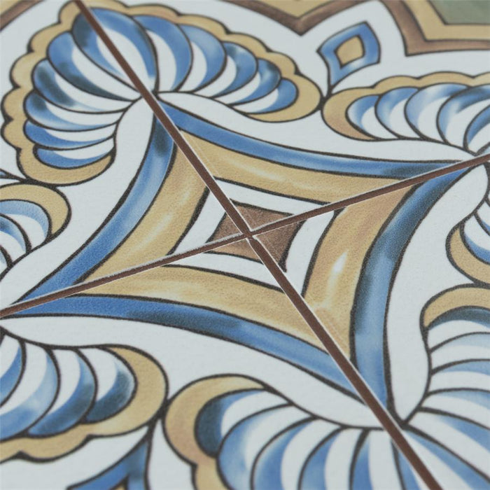 SomerTile - Harmonia 13 in. x 13 in. Ceramic Tile - Grove Green Grout View