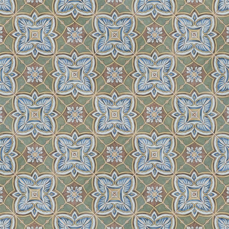 SomerTile - Harmonia 13 in. x 13 in. Ceramic Tile - Grove Green Var 2