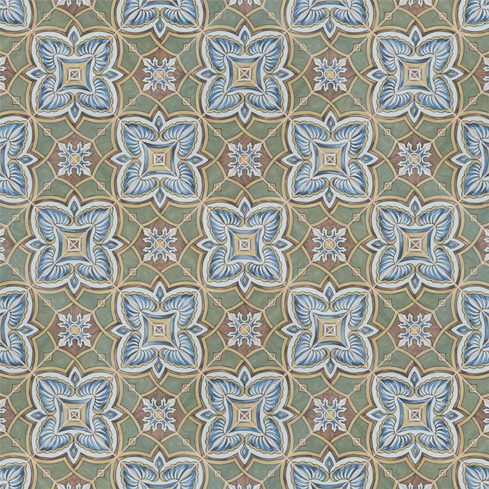 SomerTile - Harmonia 13 in. x 13 in. Ceramic Tile - Grove Green Var 2