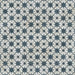 SomerTile - Harmonia 13 in. x 13 in. Ceramic Tile - Kings Star Blue Variation 2
