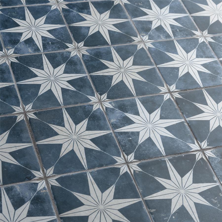SomerTile - Harmonia 13 in. x 13 in. Ceramic Tile - Kings Star Sky