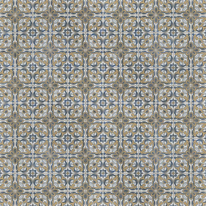 SomerTile - Harmonia 13 in. x 13 in. Ceramic Tile - Royal Bloom Variation 3