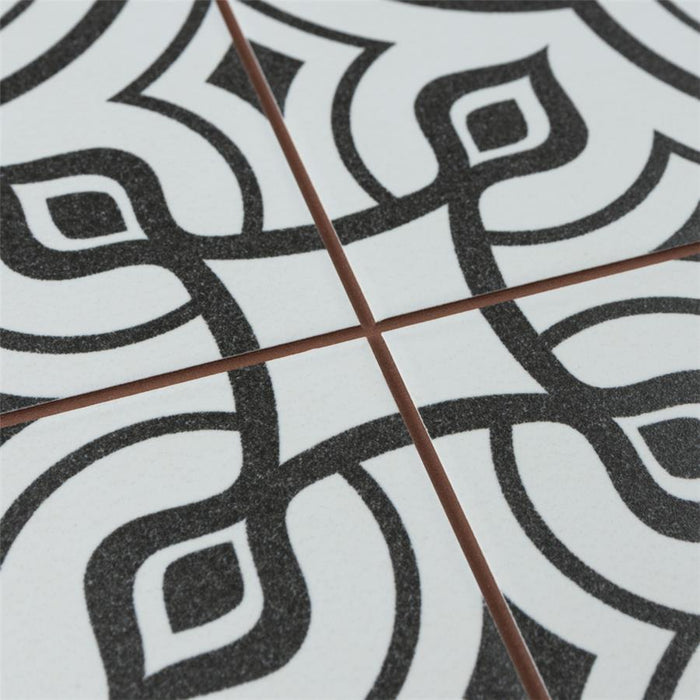 SomerTile - Harmonia 13 in. x 13 in. Ceramic Tile - Vintage White Close