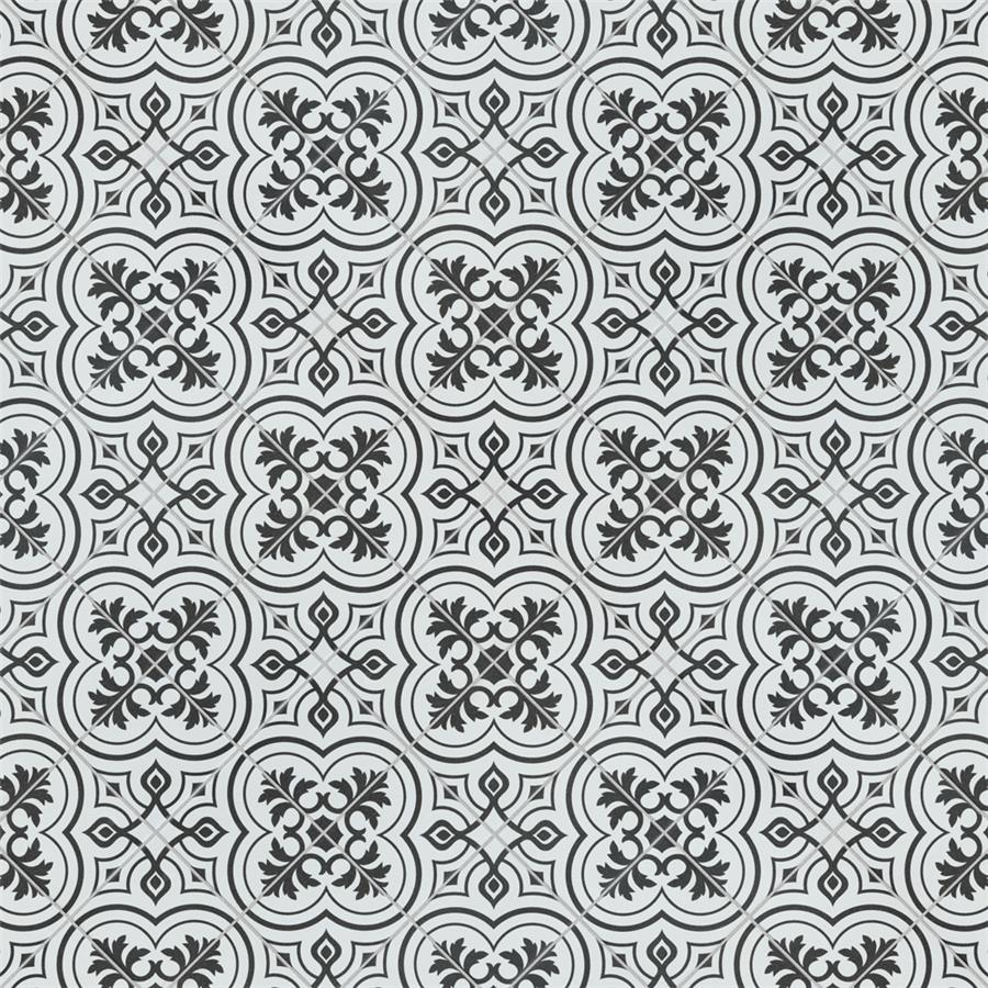 SomerTile - Harmonia 13 in. x 13 in. Ceramic Tile - Vintage White Variation 2