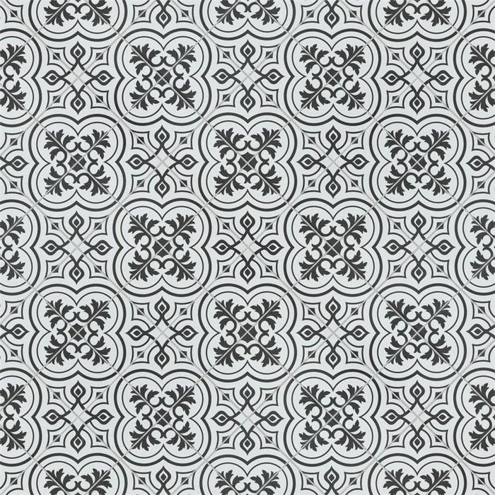 SomerTile - Harmonia 13 in. x 13 in. Ceramic Tile - Vintage White Variation 2