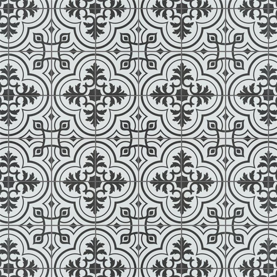 SomerTile - Harmonia 13 in. x 13 in. Ceramic Tile - Vintage White Variation