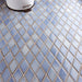 SomerTile - Hudson Kite Porcelain Mosaic - Frost Blue Floor Install