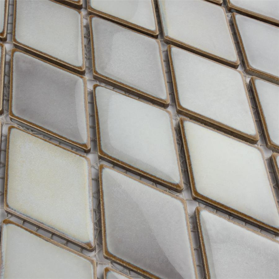SomerTile - Hudson Kite Porcelain Mosaic - Grey Eye