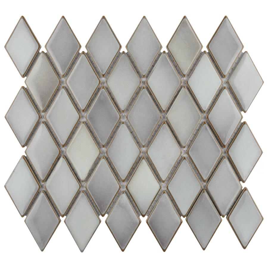 SomerTile - Hudson Kite Porcelain Mosaic - Grey Eye