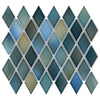 See SomerTile - Hudson Kite Porcelain Mosaic - Lagoon